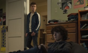 Jordan Elsass as Jonathan Kent and Alexander Garfin as Jordan Kent in Superman & Lois