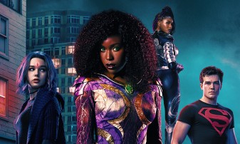 Teagan Croft, Anna Diop, Damaris Lewis and Joshua Orpin in Titans
